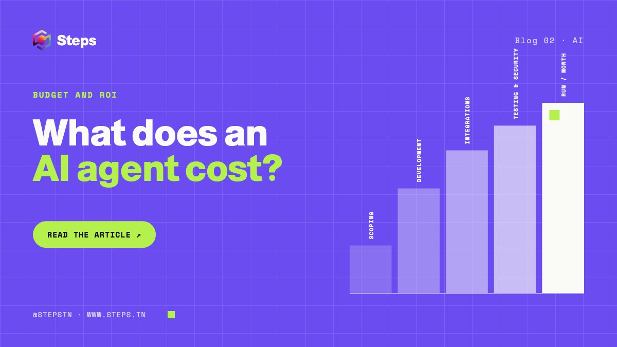 What does an AI agent cost? · STEPS