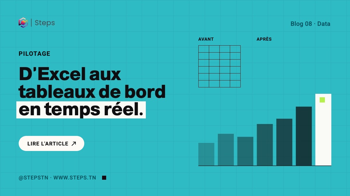 D'Excel aux tableaux de bord en temps réel. · STEPS